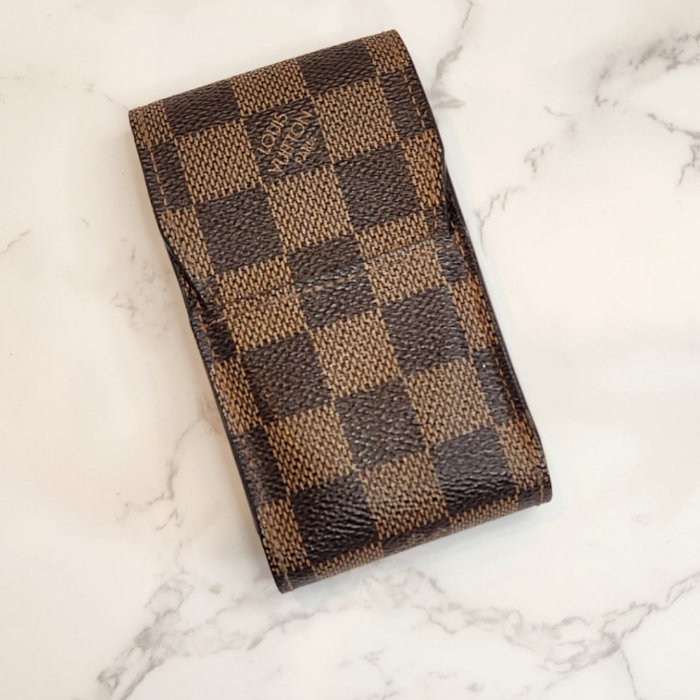 Authentic Louis Vuitton Damier Ebene Cigarette Case